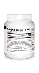 Source Naturals MSM powder dissolves in water illustrating easy mixability