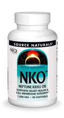Source Naturals NKO Neptune Krill Oil bottle with daily softgels for heart health support
