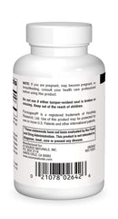 Source Naturals Pycnogenol label close-up showing French maritime pine bark extract for antioxidant support.