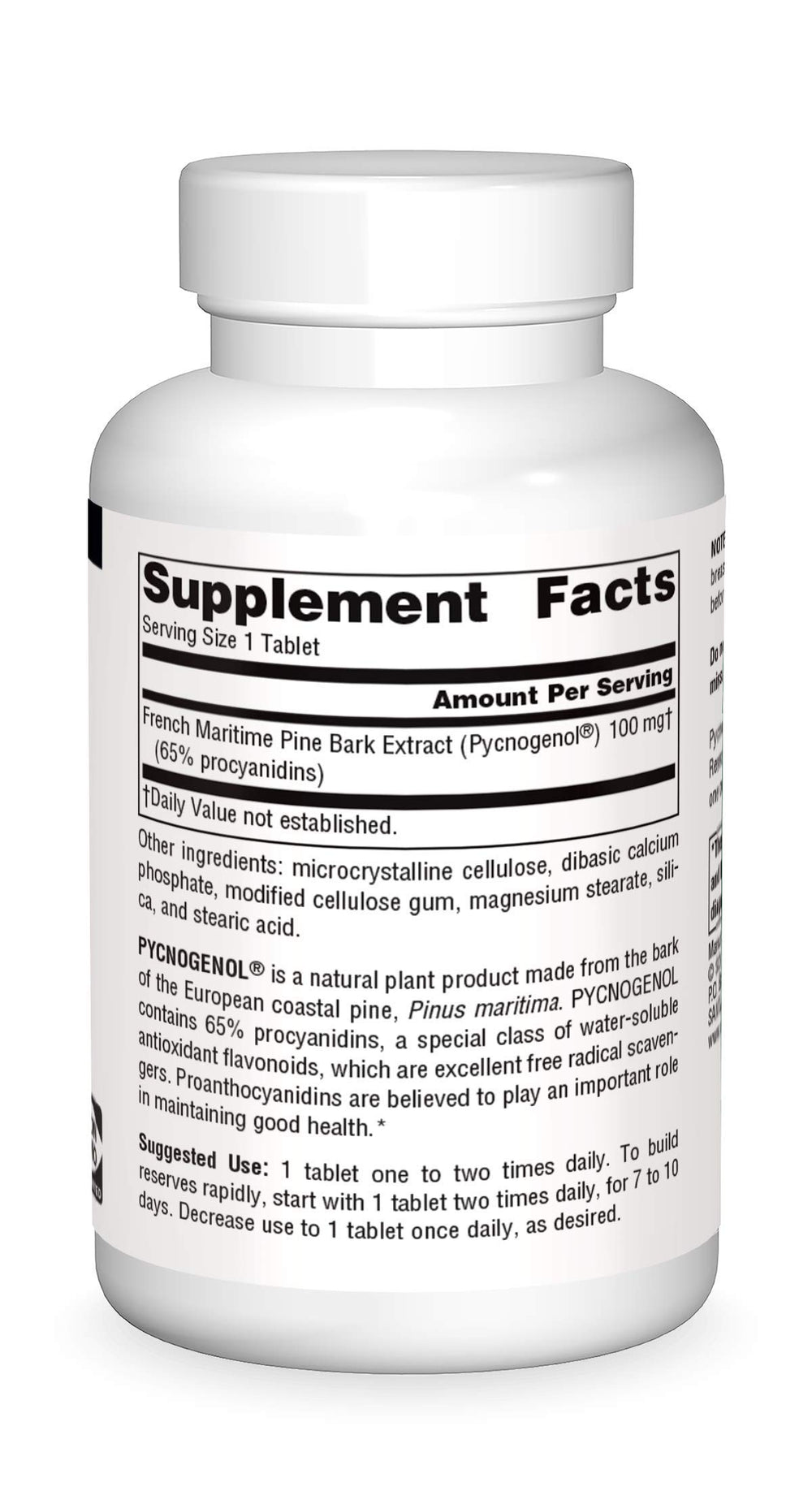 Source Naturals Pycnogenol tablets lineup suggesting easy daily supplementation.