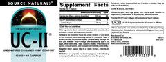 Source Naturals UC-II box and bottle scene communicates decades of trust.