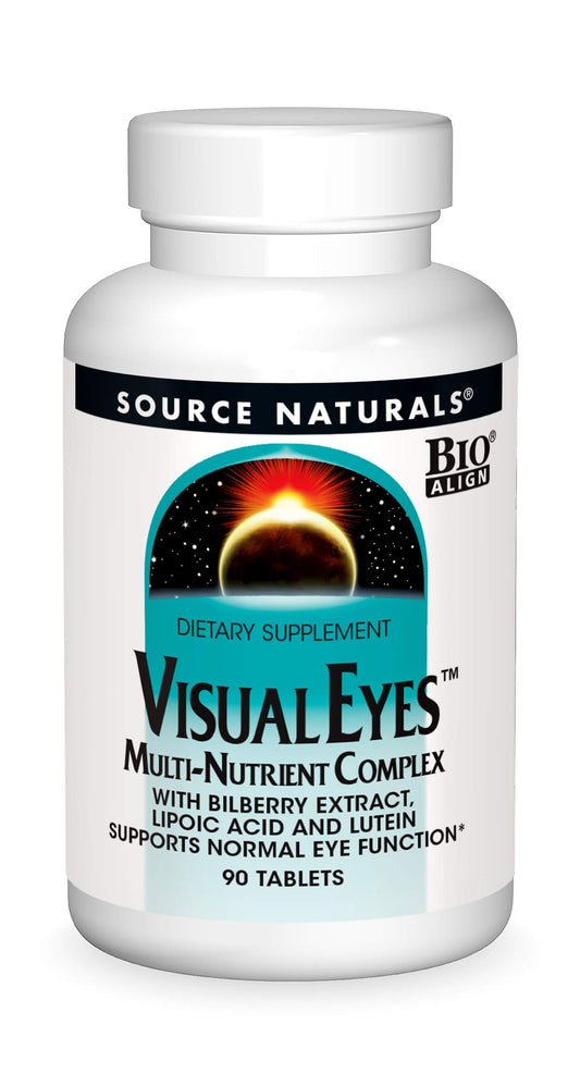 Source Naturals Visual Eyes bottle for daily eye support.