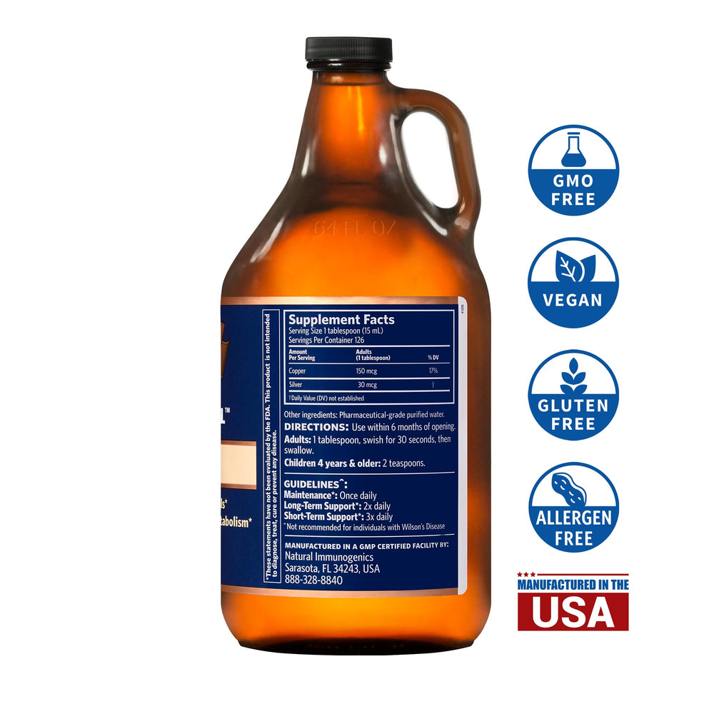 Sovereign Copper Bio-Active dosage spoon showing simple measurement for daily intake.