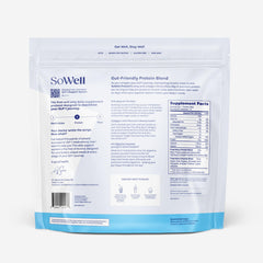 SoWell GLP-1 Protein Vanilla powder scoop ready for quick mix