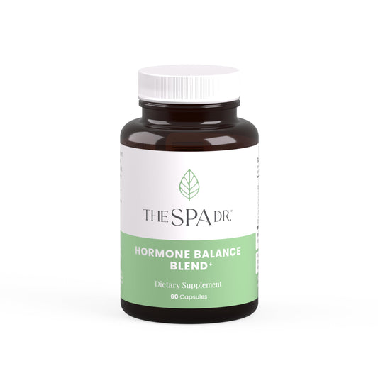 The Spa Dr Hormone Balance bottle pour for easy daily menopause support.