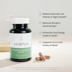 The Spa Dr Hormone Balance capsules highlight mood and energy support.