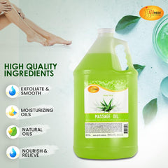 SPA REDI Aloe Vera massage oil legs and arms massage use.