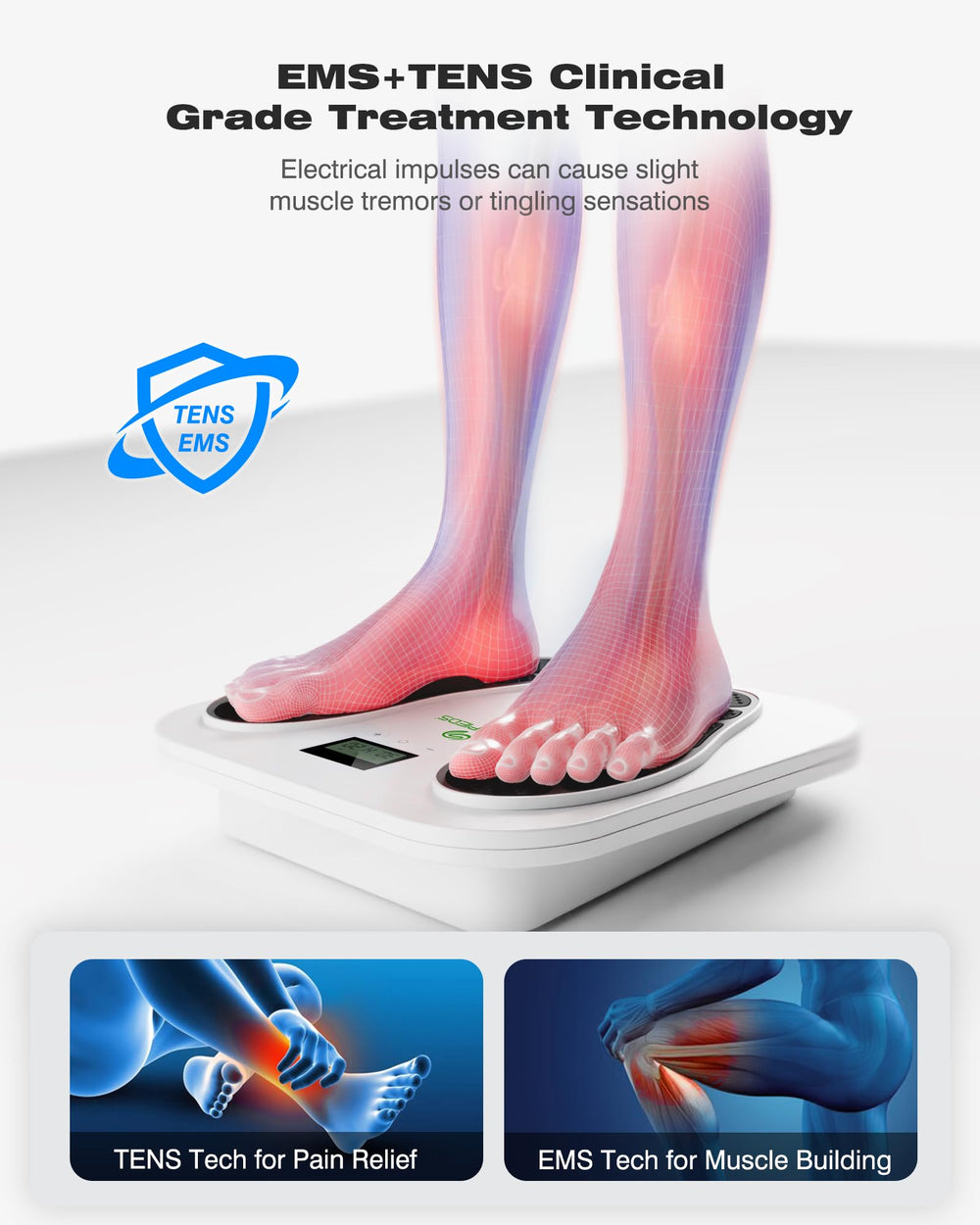 SPA4PIEDS EMS/TENS unit electrodes for targeted pain relief at home