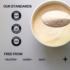 Fortibone ingredient panel showing dosage of collagen peptides and vitamin C
