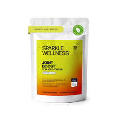 Sparkle Wellness Fortigel Tendoforte bottle, convenient no-flavor powder for daily joint support.