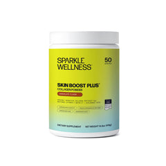 Sparkle Wellness VERISOL bottle pour showing easy daily collagen dosing for skin support