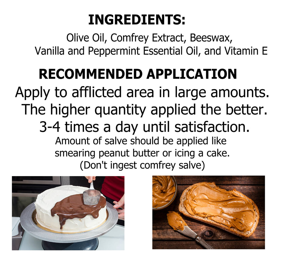 Peppermint-vanilla scented SpartanFrey salve for refreshing skin care.