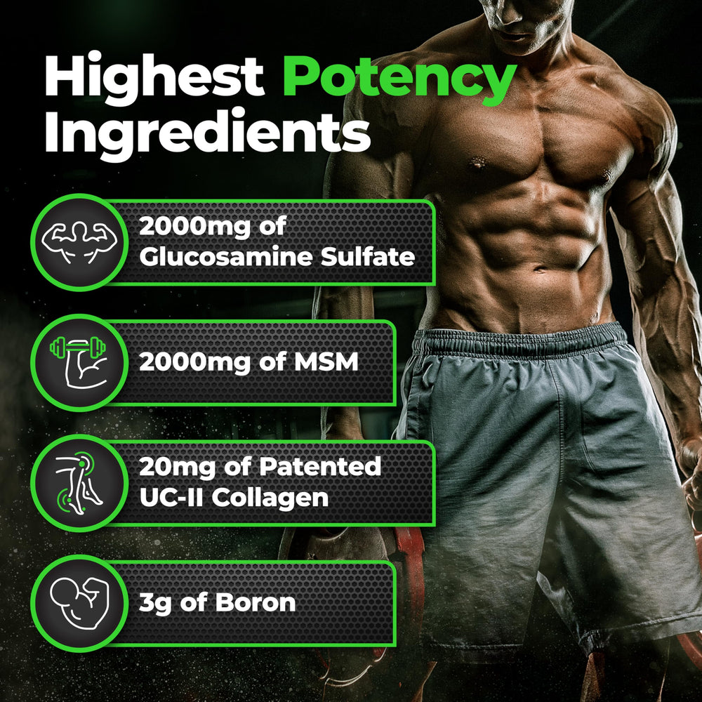 Species Nutrition Arthrolyze dosing chart emphasizes high-potency glucosamine and MSM per serving.