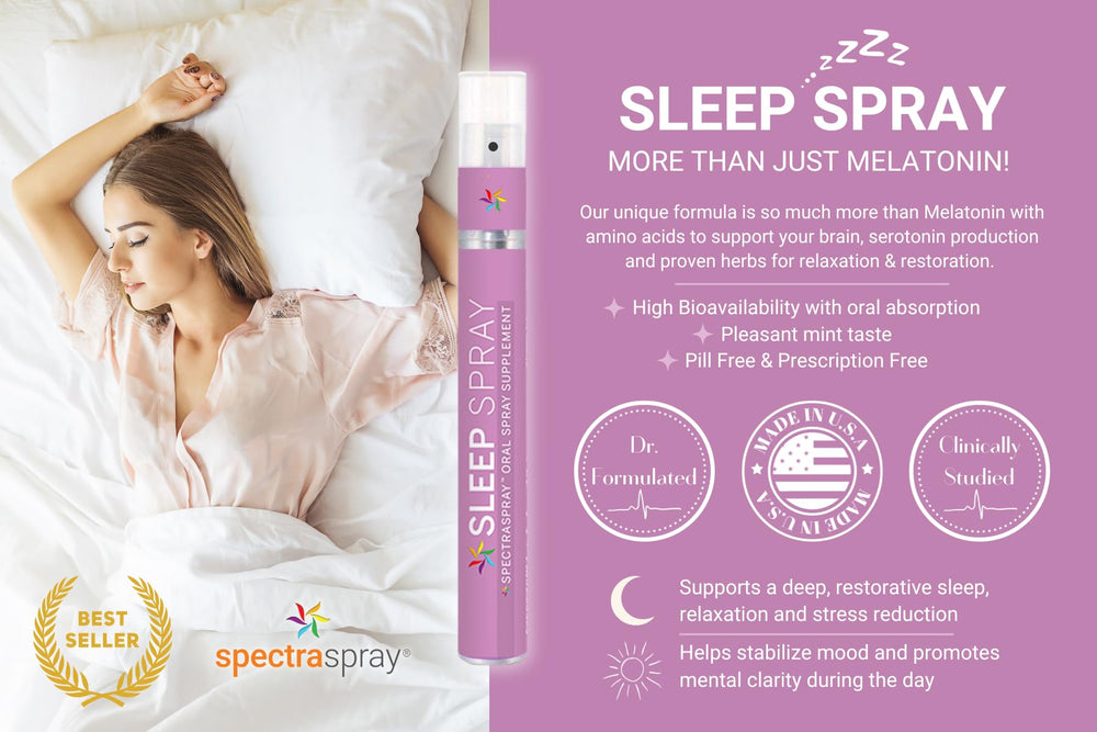 Spectraspray xylitol-sweetened formula image highlighting sugar-free option for evenings.