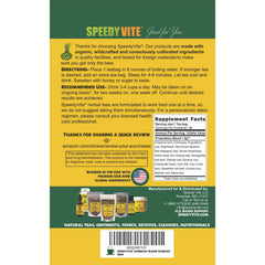 Hot cup of SpeedyVite Blood Lifeboost Tea steeping aroma