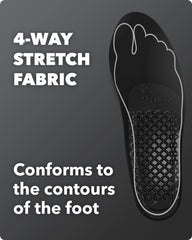 Spenco Rx 4-way stretch material conforms to your foot contours.