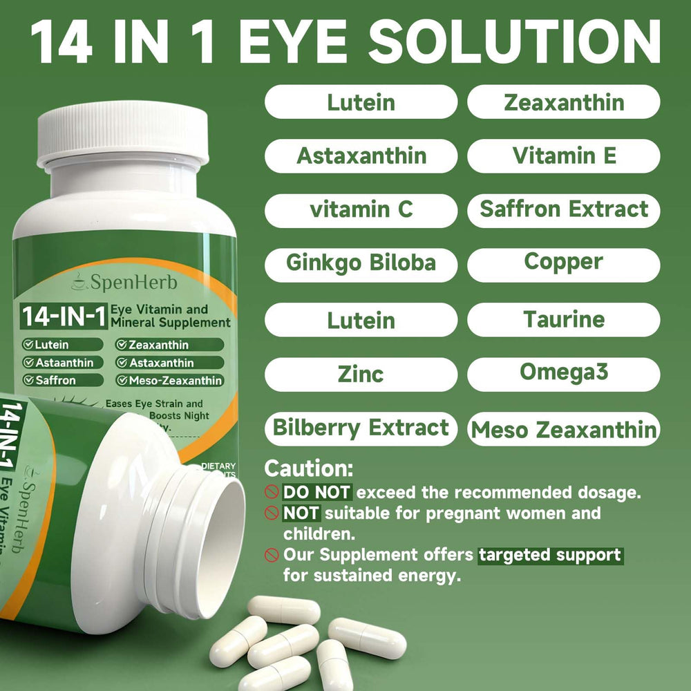 SpenHerb eye vitamin capsules for easy daily use during screen time