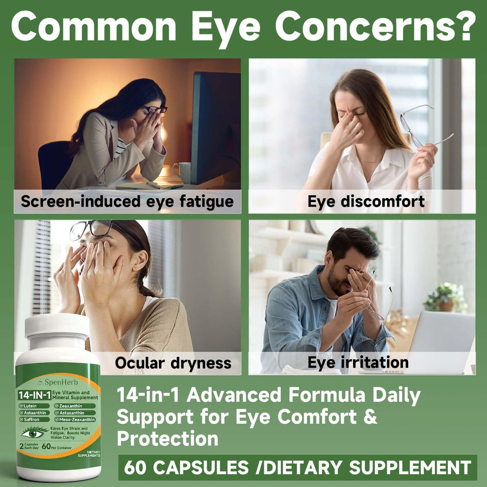 SpenHerb lutein-zeaxanthin with vitamins for balanced eye nutrients