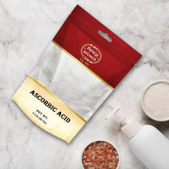Spicy World Ascorbic acid powder lab-tested for purity and potency.