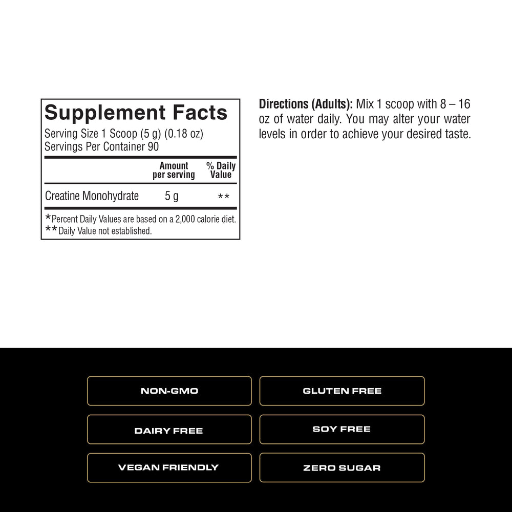 Spoken Creatine Monohydrate in gym setting suggests improved performance during workouts.