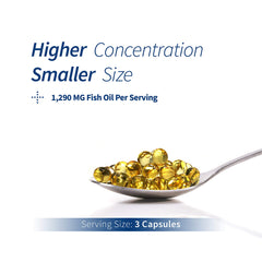 Spoonful Mini Omega-3 softgel capsules close view for quick absorption