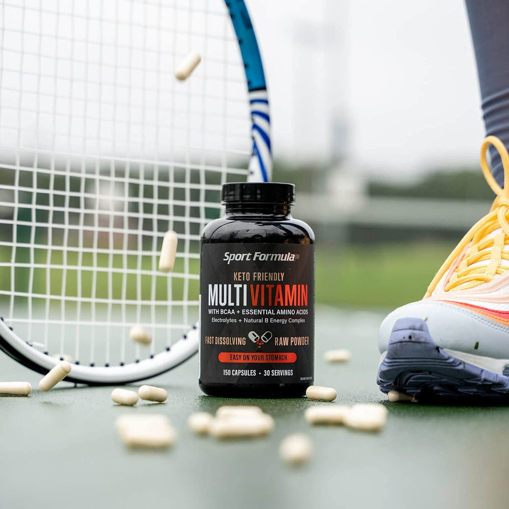 Sport Formula 99 dissolves in water for a refreshing vitamin drink.