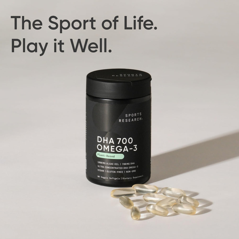 Sports Research 90-count bottle signaling a three-month DHA supply