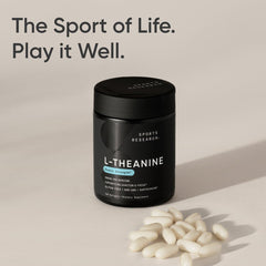 Retail packaging showcasing Sports Research branding