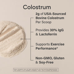 Sports Research Colostrum Powder dissolving smoothly in cold liquid