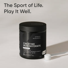 Sports Research Creapure Creatine Monohydrate athlete in training session.