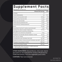 Sports Research Hydrate lemon lime dissolves quickly for on-the-go hydration.