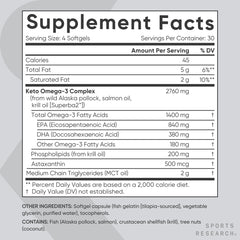 Antarctic krill source in Sports Research Keto Omega with MSC-certified sustainability