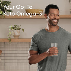 Keto Certified badge on Sports Research Keto Omega packaging