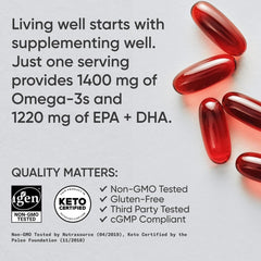 Sports Research Keto Omega wild sockeye salmon highlighting salmon-derived omega-3 richness