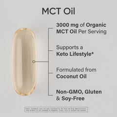 Sports Research MCT softgels close-up promoting easy daily capsule intake