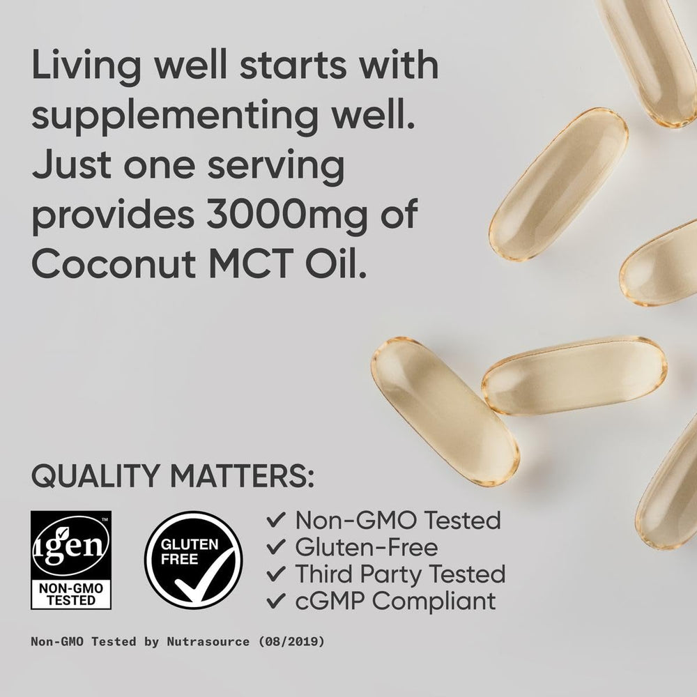 Sports Research MCT softgels dispensing demonstrates mess-free consumption
