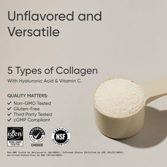Sports Research Multi Collagen scoop measuring the daily dose for convenience.