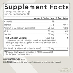 Sports Research Multi Collagen in smoothie bowl for easy nutrition.