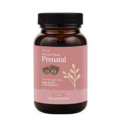 Sprigs Mama Bear Prenatal capsules close-up showing herbal blend