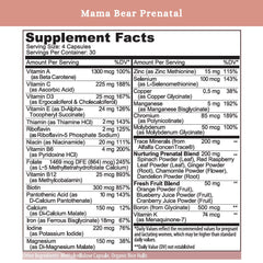 SPRIGS prenatal vitamins seal indicating quality and safety in an FDA-inspected facility.