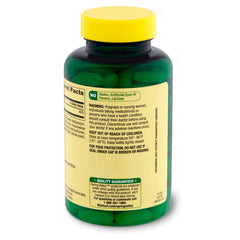 Spring Valley Calcium 600mg bottle back shows supplement facts and directions.
