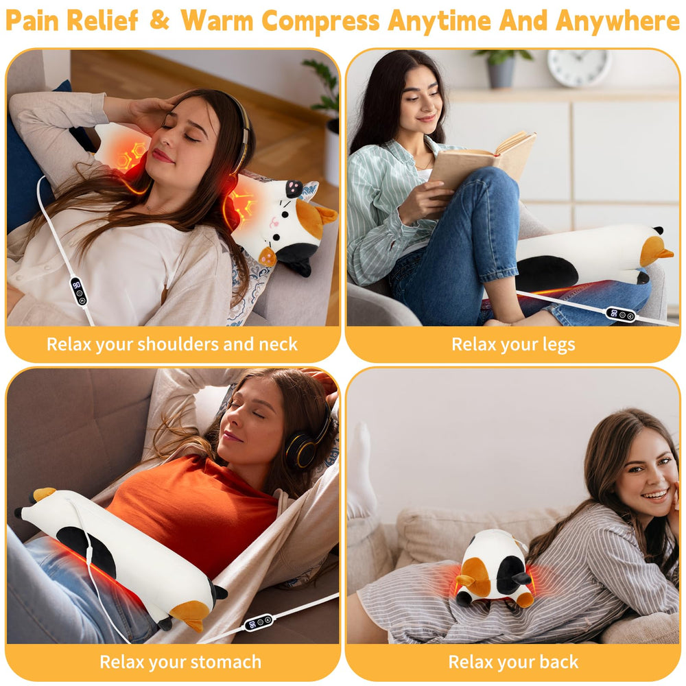 Sprinqdawin Calico Cat Heating Pad built-in pocket for on-the-go storage of essentials.