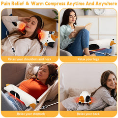 Sprinqdawin Calico Cat Heating Pad built-in pocket for on-the-go storage of essentials.