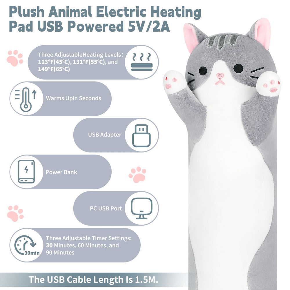 Sprinqdawin Cat Heating Pad built-in pocket design for power bank storage.