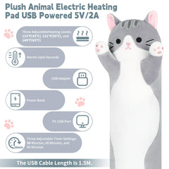 Sprinqdawin Cat Heating Pad built-in pocket design for power bank storage.