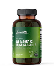 Sproutman organic wheatgrass capsules bottle for easy daily nutrition and energy.