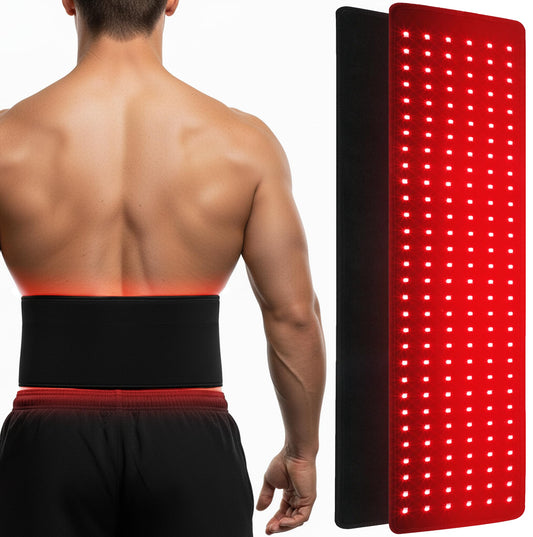SQUATZ red light wrap front view for at-home recovery and joint relief.