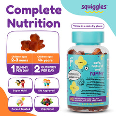 Squiggles berry-flavored gummies designed for tasty daily vitamins