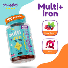 Close-up of Squiggles berry gummies showing chewy texture loved by kids