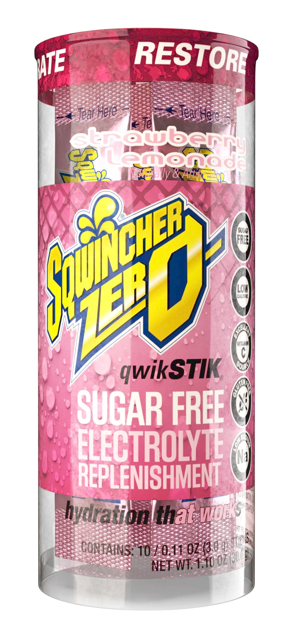 Sqwincher Zero Qwik Stik orange flavor for refreshing hydration